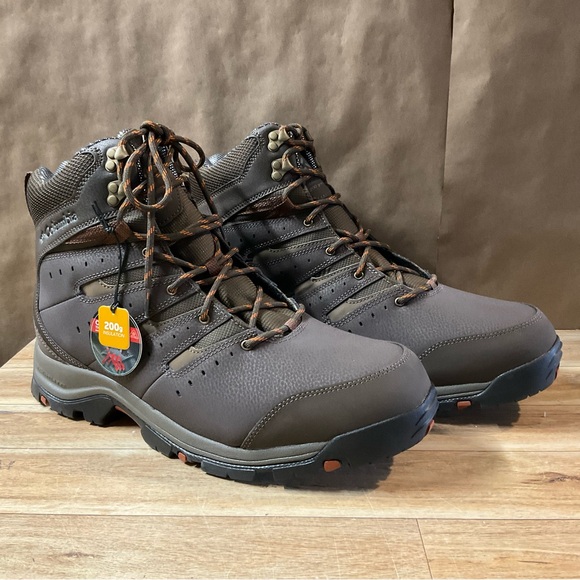 Men’s Columbia Gunnison II Omni Heat Boots 15 Cordovan Dark Adobe Winter Brown - Picture 4 of 13